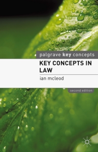 key concepts in law 2nd edition ian mcleod 0230232949, 9780230232945