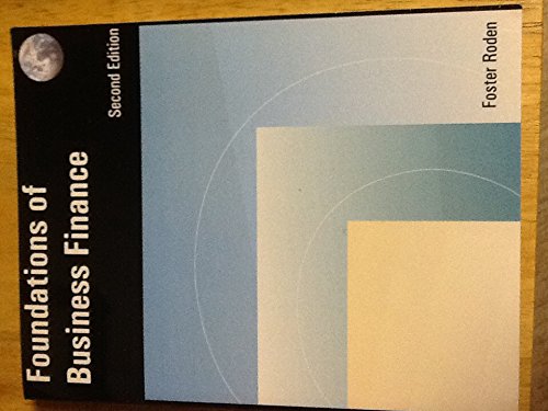 foundations of business finance 2nd edition peyton foster roden 0873932420, 9780873932424