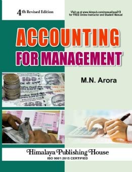accounting for management 4th edition m.n. arora 9353676770, 9789353676773