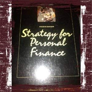 strategy for personal finance 4th edition larry r. lang 007036317x, 9780070363175