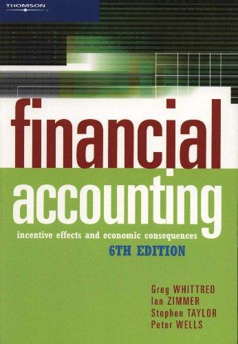 financial accounting incentive effects and economic consequences 6th edition g. p. whittred ,stephen taylor,