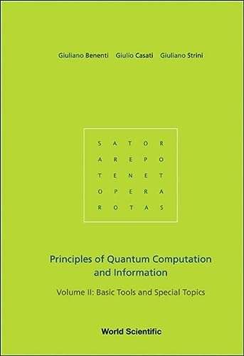 principles of quantum computation and information basic tools and special topics volume ii 1st edition