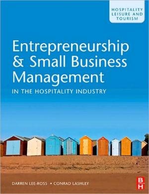 entrepreneurship small business management in the hospitality industry 1st edition darren lee ross, conrad