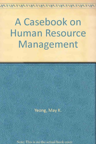 A Casebook On Human Resource Management