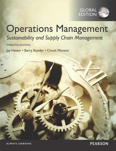 operations management sustainability and supply chain management 12th global edition jay heizer , barry