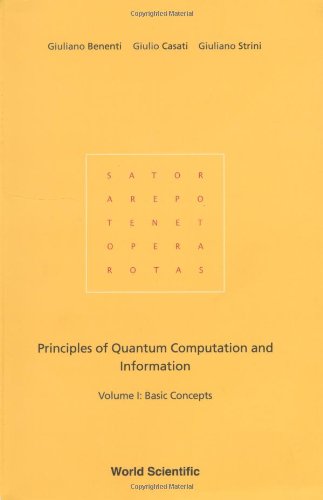 principles of quantum computation and information basic concepts  volume 1 1st edition giuliano benenti,