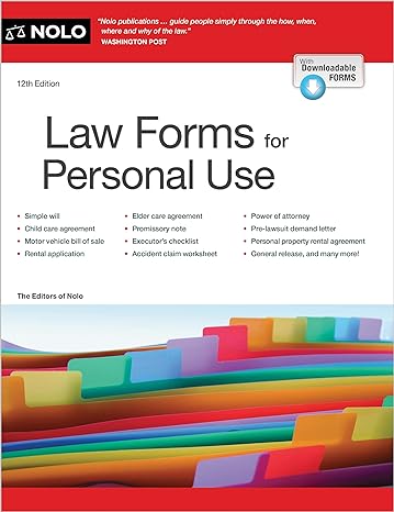 law forms for personal use 12th edition the editors of nolo nolo the editors 1413330932, 978-1413330939