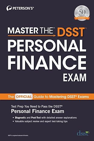 master the dsst personal finance exam 1st edition peterson's 076894466x, 978-0768944662