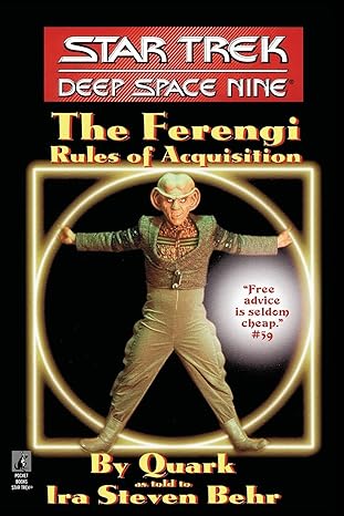 the star trek deep space nine the ferengi rules of acquisition original edition ira steven behr 0671529366,