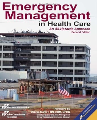 emergency management in health care an all hazards approach 2nd edition joint commission 1599407019,