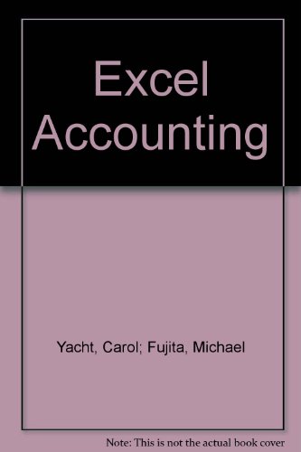 excel accounting 2nd edition yacht, carol 0073131067, 9780073131061