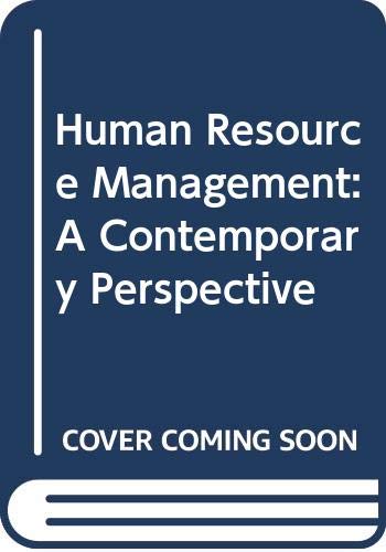 Human Resource Management A Contemporary Perspective