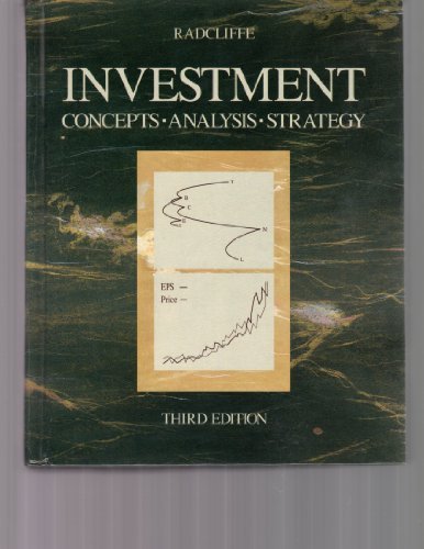 investment concepts analysis strategy 3rd edition robert c. radcliffe 0673460185, 9780673460189