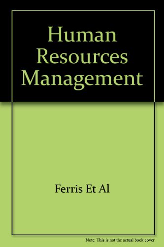 human resource management perspectives and issues 2nd edition ferris et al 0205123333, 9780205123339