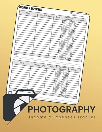 photography income and expenses tracker 1st edition hikk.co publishing