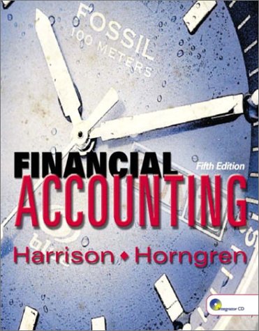 financial accounting 5th edition walter t. harrison, charles t. horngren 0131201948, 9780131201941
