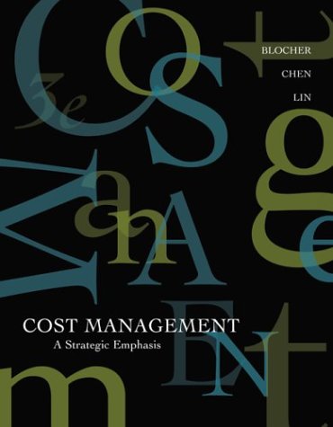 cost management a strategic emphasis 3rd edition edward j. blocher 0072818360, 9780072818369