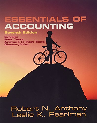 essentials of accounting exhibits post tests answers to post tests glossary and index 7th edition leslie k.