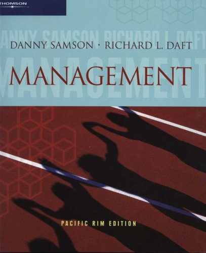 management pacific rim edition danny samson ,  richard l.daft 0170107787, 9780170107785