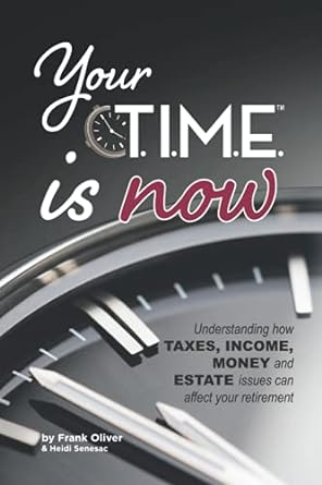 your time is now understanding how taxes income money and estate issues can affect retirement 1st edition