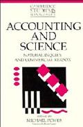 accounting and science natural inquiry and commercial reason 1st edition michael power 0521553253,