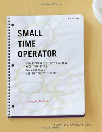 small time operator how to start your own business keep your books pay your taxes and stay out of trouble