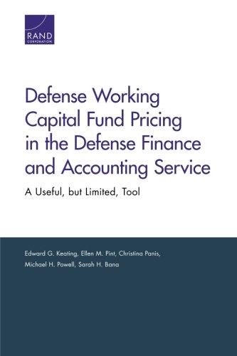 defense working capital fund pricing in the defense finance and accounting service a useful but limited tool