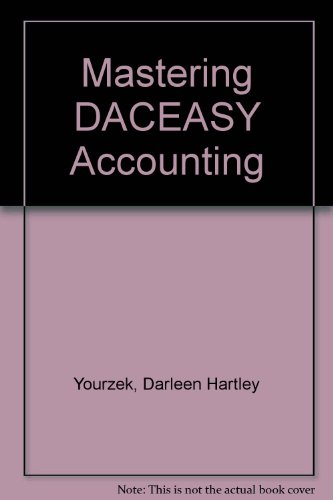 mastering daceasy accounting 2nd edition darleen hartley yourzek 0895886790, 9780895886798
