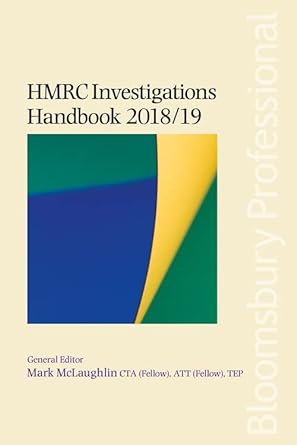 Hmrc Investigations Handbook 2018-19