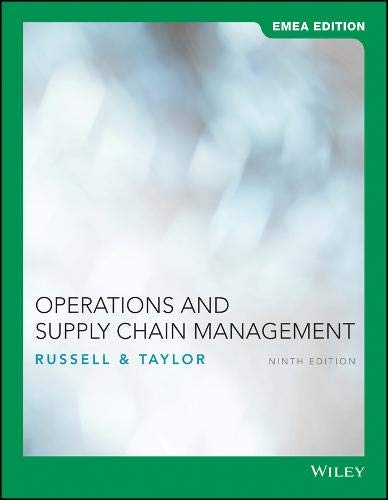 operations and supply chain management 9th edition roberta russell , bernard w.taylor 1119588294,