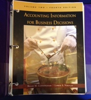 accounting information for business decisions 4th edition billie m. cunningham, loren a. nikolai 1285924444,