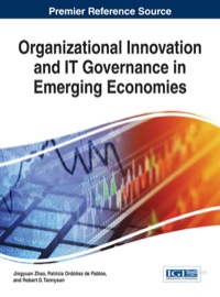 organizational innovation and it governance in emerging economies 1st edition jingyuan zhao, patricia