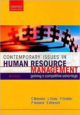 contemporary issues in human resource management gaining a competitive advantage 3rd edition carey brewster,