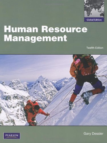 human resource management global edition 12th edition gary dessler 1408279088, 9781408279083