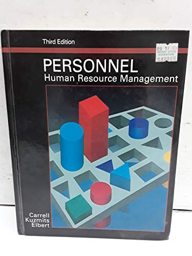 personnel human resource management 3rd edition michael r carrell 0675206707, 9780675206709