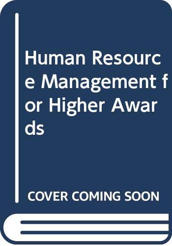 Human Resource Management For Higher Awards