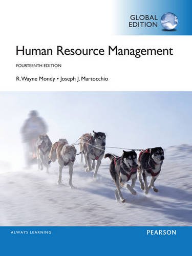 human resource management global edition 14th edition r. wayne mondy, joseph j. martocchio 1292094486,
