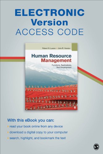 human resource management functions applications skill development electronic version 1st edition robert