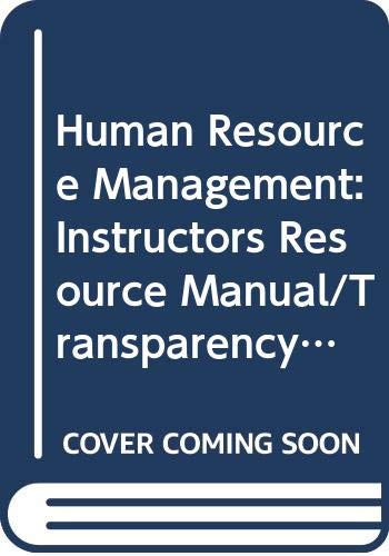 human resource management instructors resource manual 1st edition john b. miner, donald crane 0065005007,