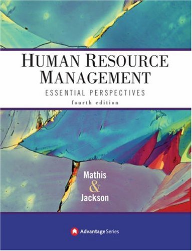 advantage books human resource management essential perspectives 4th edition mathis, robert l., jackson, john