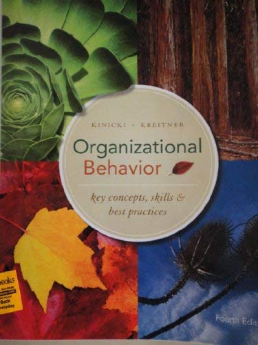 organizational behaviour key concept skillsand best practices w/fundamentals of human resource management 4th