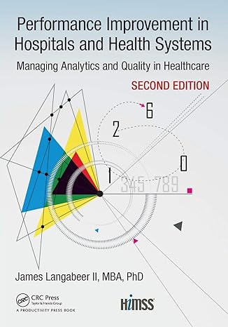 performance improvement in hospitals and health systems 2nd edition james langabeer ii 1138296406,
