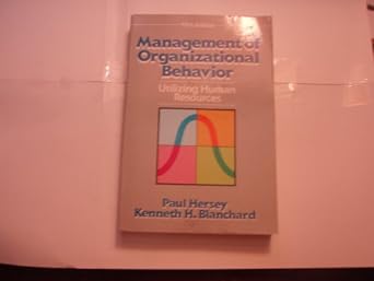 management of organizational behavior utilizing human resources 5th edition paul hersey ,kenneth h. blanchard