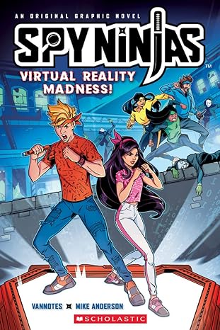 spy ninjas official graphic novel virtual reality madness  vannotes ,mike anderson 1338814613, 978-1338814613