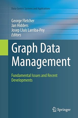 graph data management fundamental issues and recent developments 1st edition george fletcher ,jan hidders