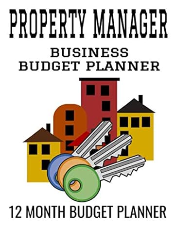 property manager business budget planner 12 month budget planner 1st edition sosha publishing 979-8669735111