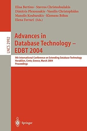 Advances In Database Technology EDBT 2004