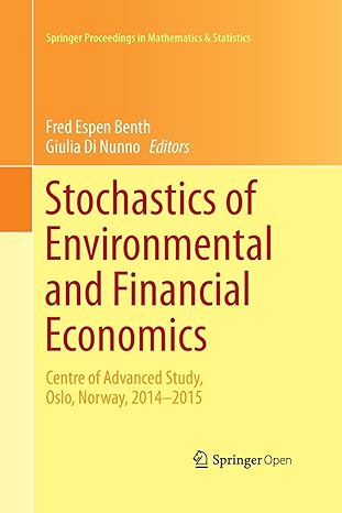 stochastics of environmental and financial economics centre of advanced study oslo norway 2014 2015 1st