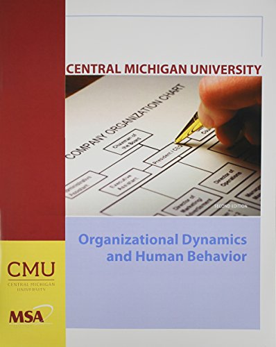 organizational dynamics and human behavior 2nd edition angelo kinicki, robert kreitner 0077461835,
