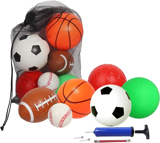 gse games and sports expert mini soft sports balls set included soccer ball basketball volleyball ?rubber